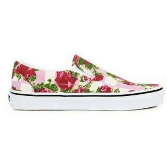 NWT Vans Romantic Floral Slip Ons Men sz 8.5/Women sz 10 with box. - Picture 3 of 14